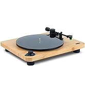 House of Marley Stir It Up Lux Wireless Turntable: Vinyl Record Player with Wireless Bluetooth Co...