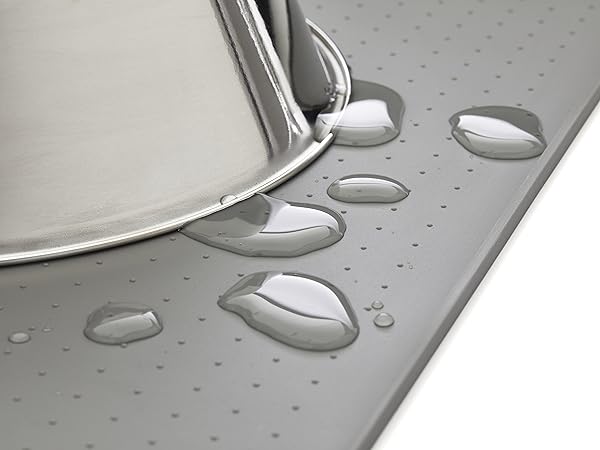 Waterproof Raised Edge BPA Free Silicone Pet Feeding Mat, Dog Cat Food Mats