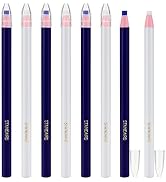 8 Pcs Fabric Pencils for Sewing, 6.54 inch Fabrics Chalks White and Blue Fabric Tailor Markers fo...