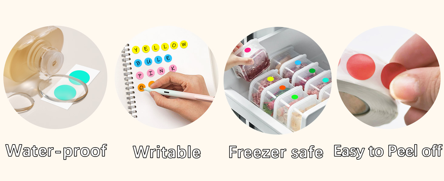 small Color Circle Stickers for Office