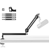 TONOR Microphone Boom Arm, Low Profile Mic Arm, Fully Adjustable Mic Stand with Desk Mount Clamp,...