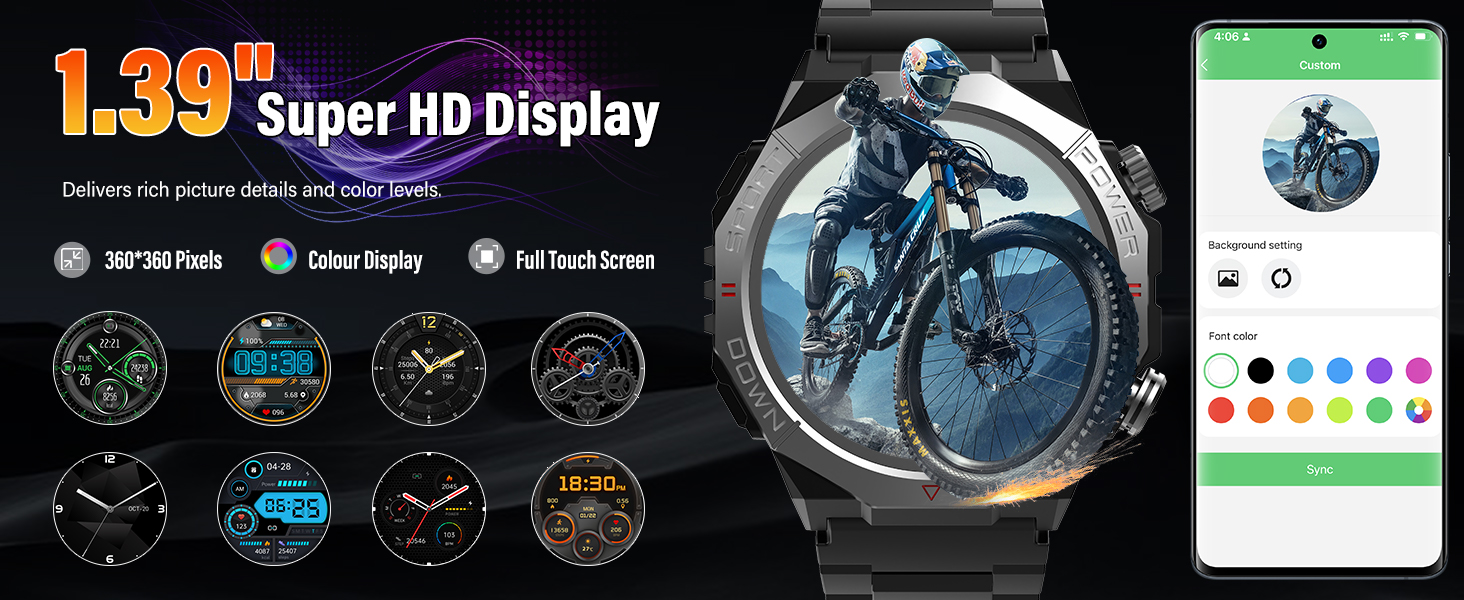 smartwatch for men mens smart watch sports watch waterproof watches for men