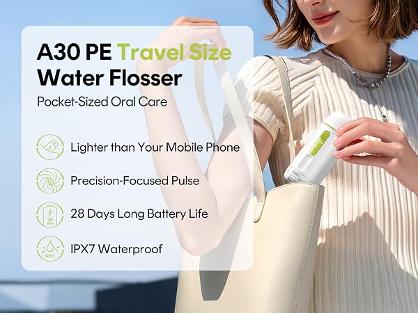 bixdo A30 PE Travel Size Water Flosser