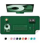 Niniubye Desk Pad, 30" x 14" PU Leather Non-Slip Desk Mat Large Mouse Pad for Desktop, Waterproof...