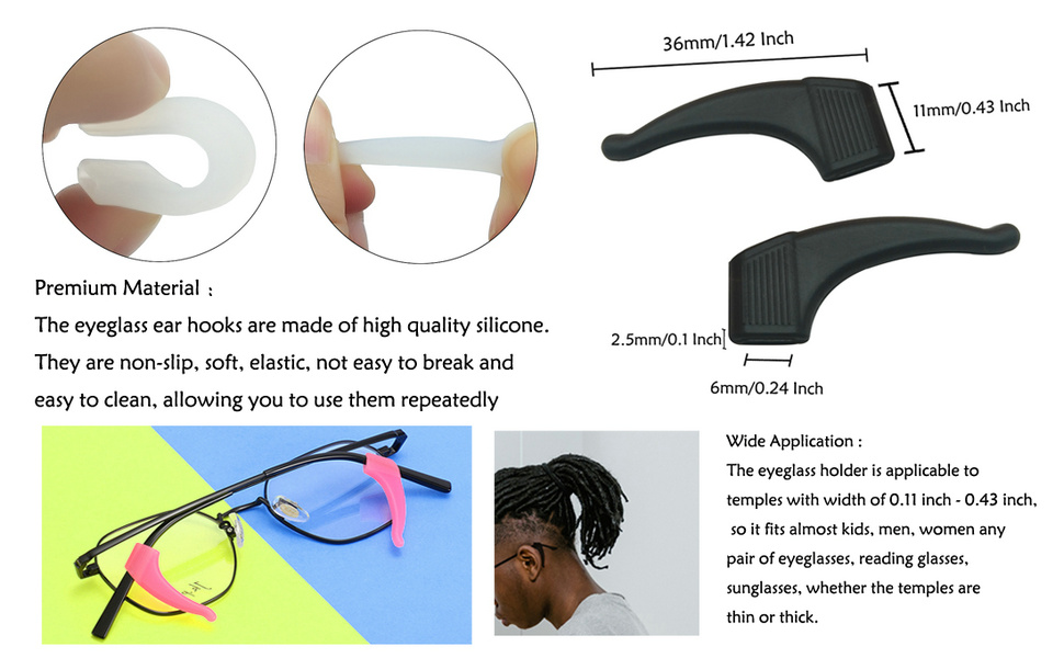 Eyeglass Ear Grips Hook