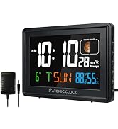 ComfyTune Digital Atomic Alarm Clocks for Bedrooms Battery Backup | Color Display, Self-Setting C...