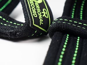 PR personal record lifting straps heavy duty gym gear for men and women weighlifting