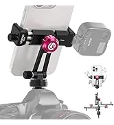 ULANZI MA61 Metal Phone Tripod Mount with Cold Shoe, 360° Adjustable Hot Shoe Camera Phone Mount ...