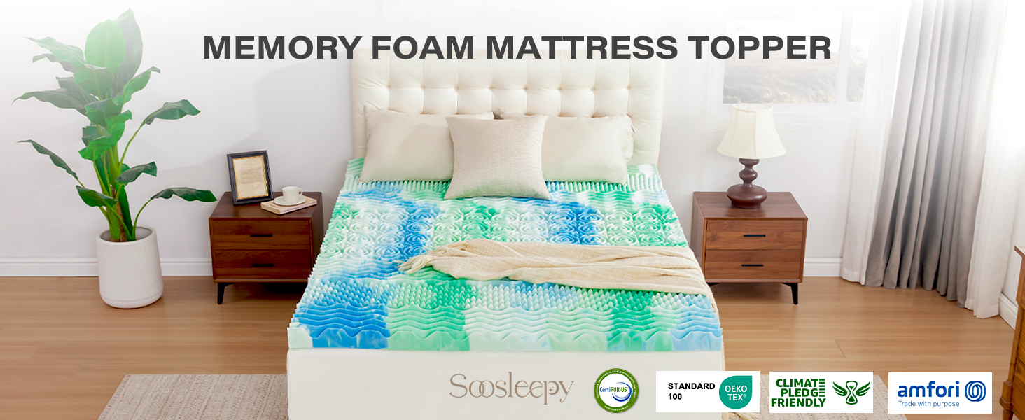 memory foam mattress topper