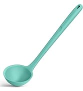 13 inch Silicone Soup Ladle: U-Taste 600ºF Heat Resistant 4 oz Large Non-stick Seamless Rubber Ki...