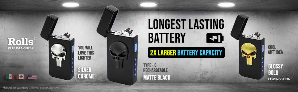rolls plasma lighter skull lighters