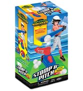 Stomp Rocket Stomp N Pitch Baseball Pitching Machine for Kids - Baseball Training Machines for Bo...