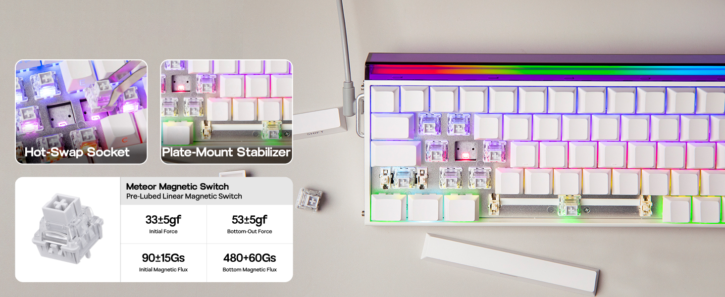 Wired Magnetic Gaming Keyboard