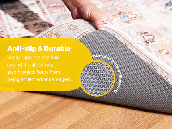 rug pad gripper 5x8 non slip cushioned thick felt rubber rug pad runner rug pad non skid