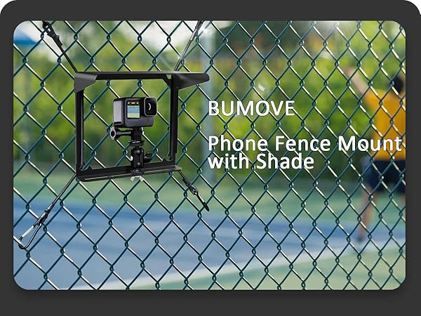 phone fence mount witn shade