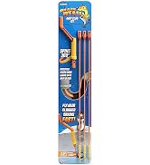 FlexiSnake Drain Clog Remover Kit Includes Rotating Handle and 3 Micro-Hook Refill Wands - Thin, ...