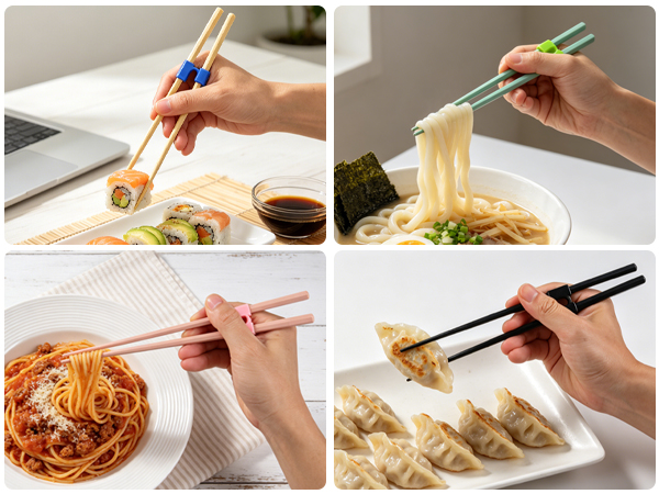 8 Pairs Reusable Training Kid Adult Chopsticks