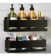 YESENT Shower Shelf, 2-Pack, Heavy-Duty Bathroom Storage Shelf, Large Capacity No-Drill Bathroom ...