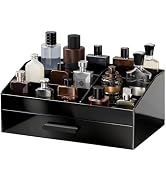 ProCase Cologne Organizer with Drawer, Acrylic Perfume Holder & Bathroom Countertop Organizer for...