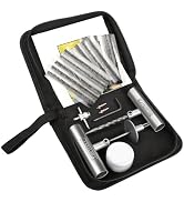 BETOOLL Tire Repair Kit, 24 Pcs Professional Heavy Duty Universal Emergency Flat Tire Repair Kit ...