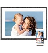 Digital Picture Frame, 10.1'' Frameo Digital Frame Wifi, 1280*800 HD Touch Screen, 32GB Memory, W...