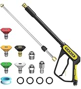 POHIR 5000PSI Pressure Washer Gun, 40 Inch Adjustable Length with 3/8