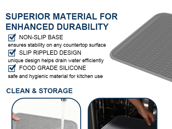 extra large silicone trivet heat resistant mat 18'' x 16
