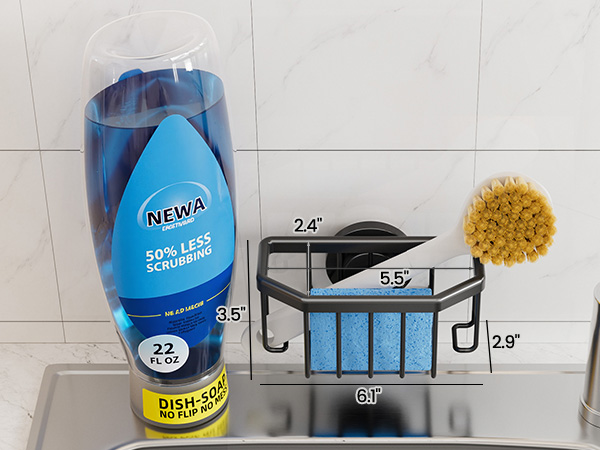 suction cup sponge holder for kitchen sink
