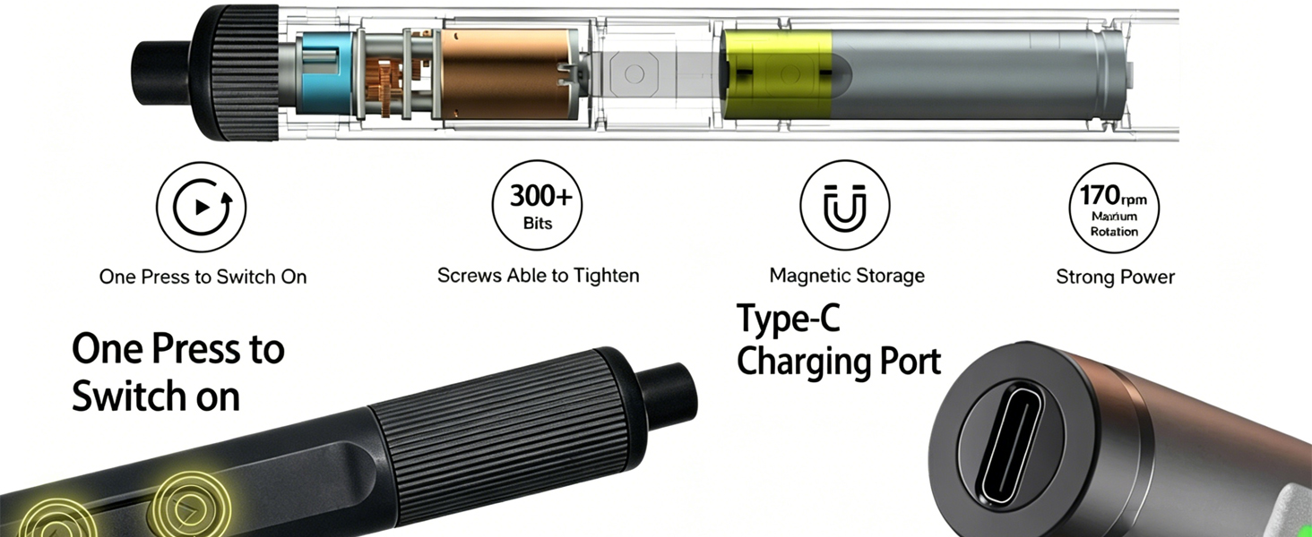 Mini Electric Screwdriver Set