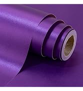 Yarcony Shimmer Metallic Purple Wrapping Paper Roll - 17 Inches X 33 Feet - Solid Color Pearly-lu...