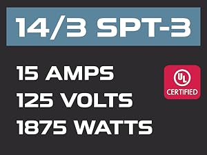 Heavy Duty Appliance Extension Cord Weather Resistant Durable