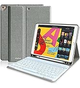 iPad Keyboard Case for 10.2" 9th/8th/7th Generation 2021/2020/2019, Detachable Wireless BT Keyboa...