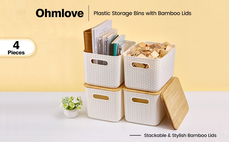 plastic storage bins