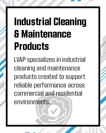 LVAP, industrial, american brand, maintenance and cleaning products, professional