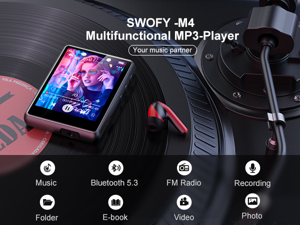 64GB MP3 player with Bluetooth 5.3