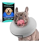 Supet Inflatable Dog Cone Collar Alternative after Surgery, Dog Neck Donut Collar Recovery E Coll...