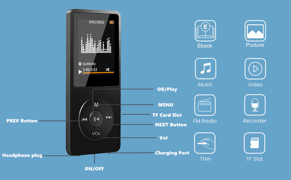 bluetooth mp3 player
