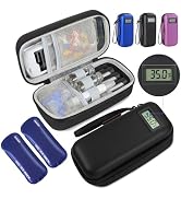 Insulin Cooler Travel Case, Portable Temperature Display Travel Medicine Organizer, Travel Medici...