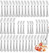 Forks Silverware Set Of 60 Pieces, Include Dinner Forks and Salad Forks and Dessert Forks, Stainl...