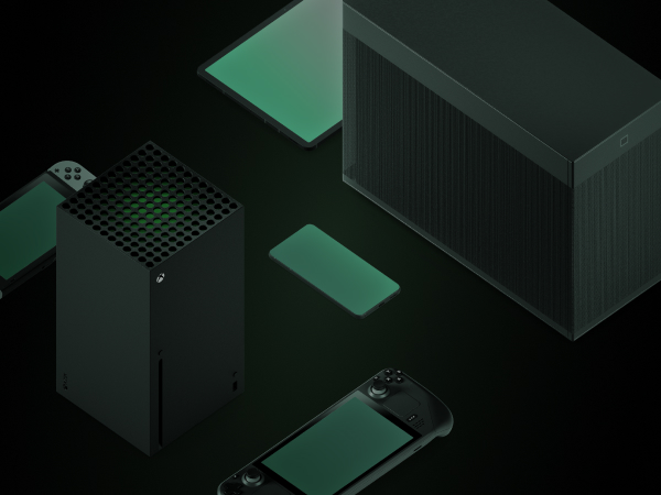 Image of multiple gaming consoles