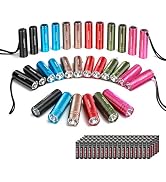 EverBrite 30-Pack Mini Flashlight Set, Aluminum LED Handheld Torches with Lanyard, Assorted Color...