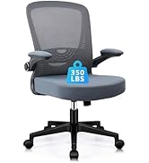 CLATINA Desk Chairs with Wheels, Ergonomic Rolling Mesh Office Chair Adjustable Height and Lumbar...