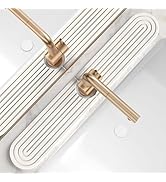 Kitchen Faucet Mat - Diatomite Splash Guard for Sink, Quick-Drying Water Absorbing Stone Tray [Li...