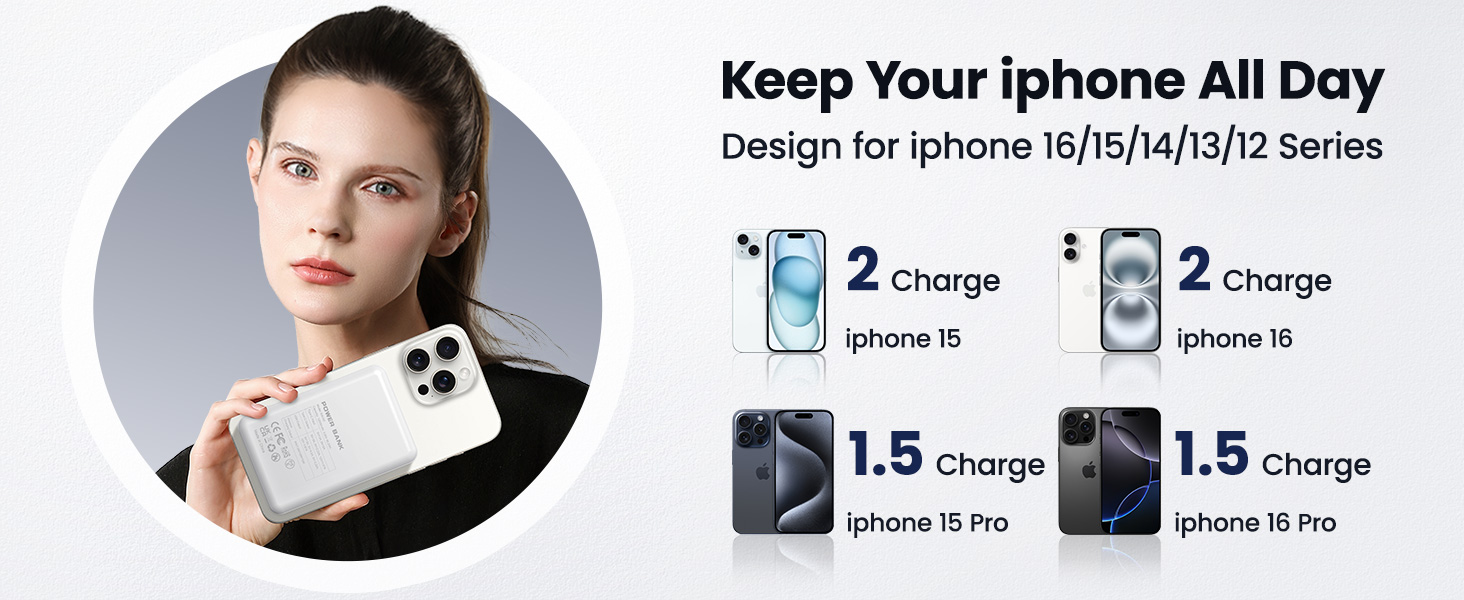 Magnetic Portable Charger Power Bank