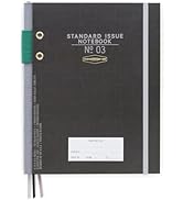 DesignWorks Ink Standard Issue Planner Notebook No. 3 Journal with Lined Pages, Elastic Closure, ...