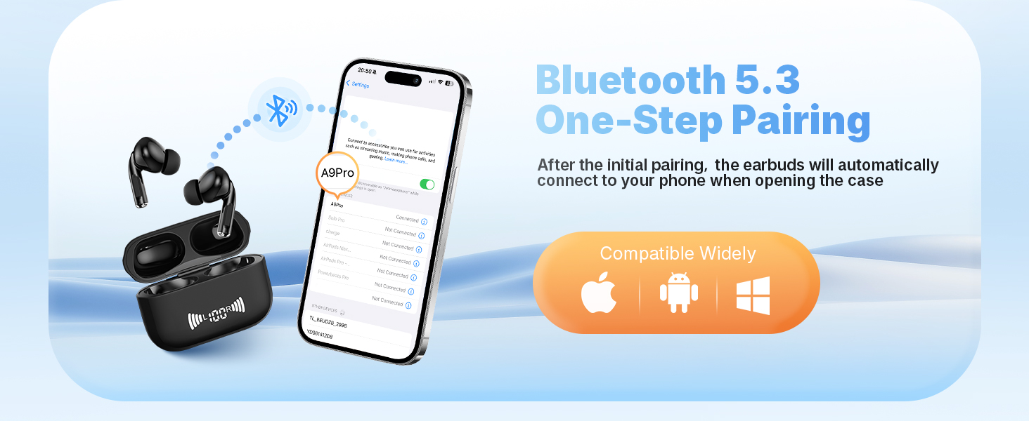 wireless headphones with a microphone
