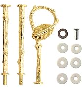 Happy Will 3 Tier 14" Heavy Metal Cake Stand Holder Fruit Plate Stand Fitting Hardware Rod (Golde...