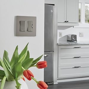 radiant switch nickel metallic