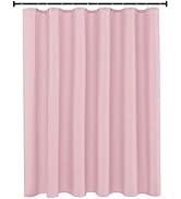 Biscaynebay Hotel Quality Fabric Shower Curtain Liners 72 Inch by 72 Inch, Pink Water Resistant B...