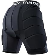Tanden Padded Shorts Hip Tailbone Protector Pads Impact Shorts, Snowboard Butt Pads for Skating S...